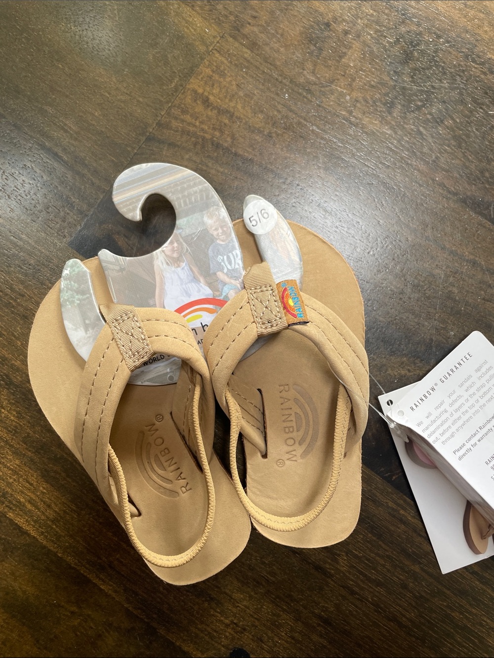 Rainbow Kids sierra brown  Classic Leather Flip Flops